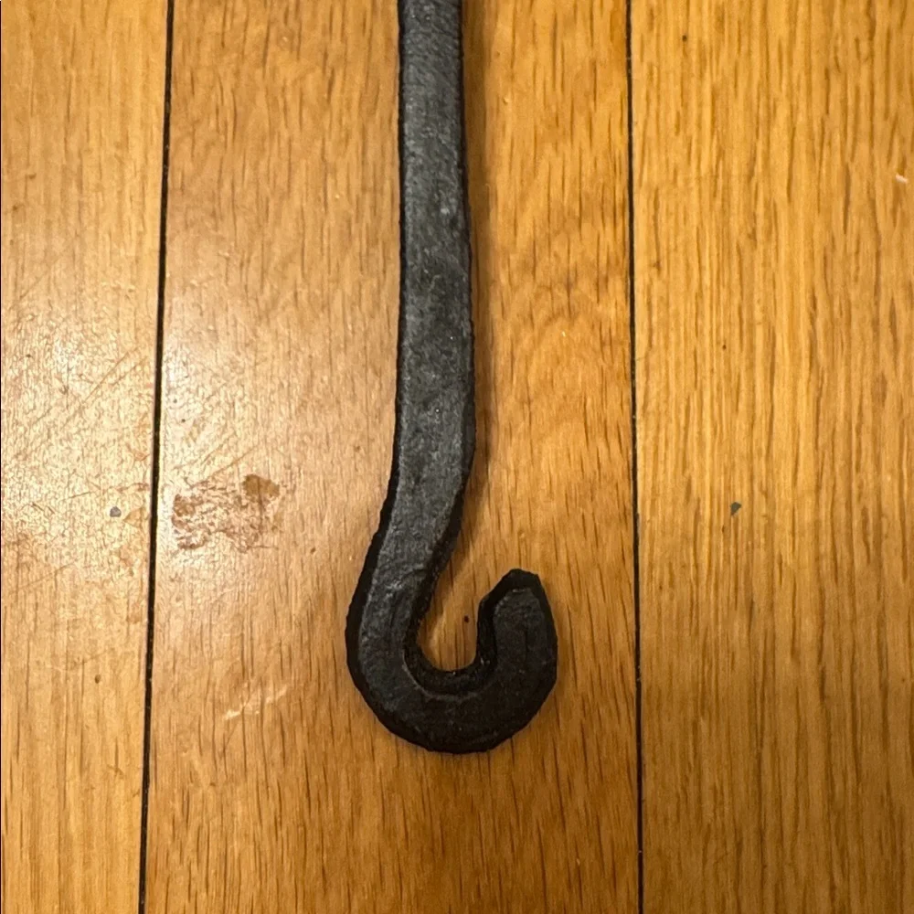 Vintage Cast Iron Skimmer Ladle Slotted Spoon Rustic Farmhouse Cottagecore